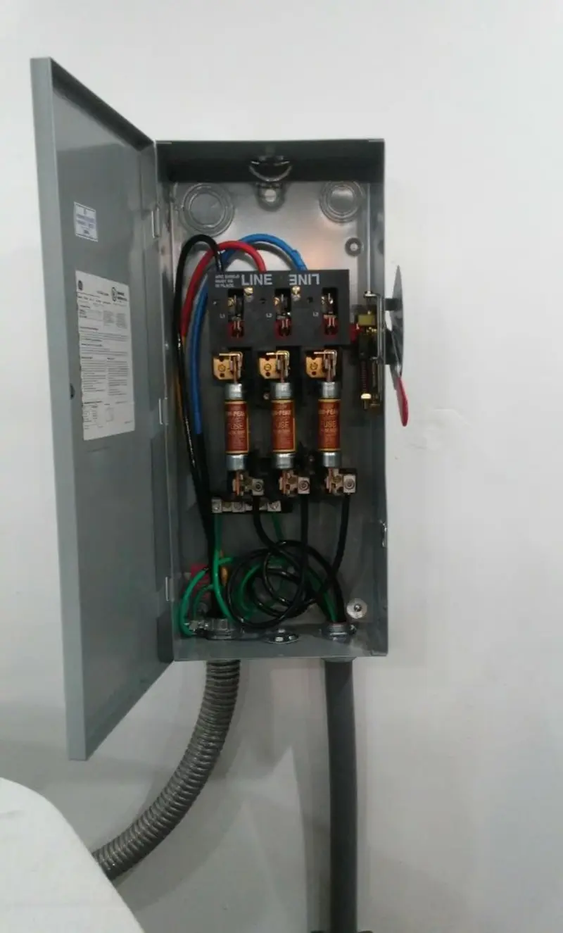 Three-phase disconnect switch installed for Electrical Wiring & Rewiring in Macedon